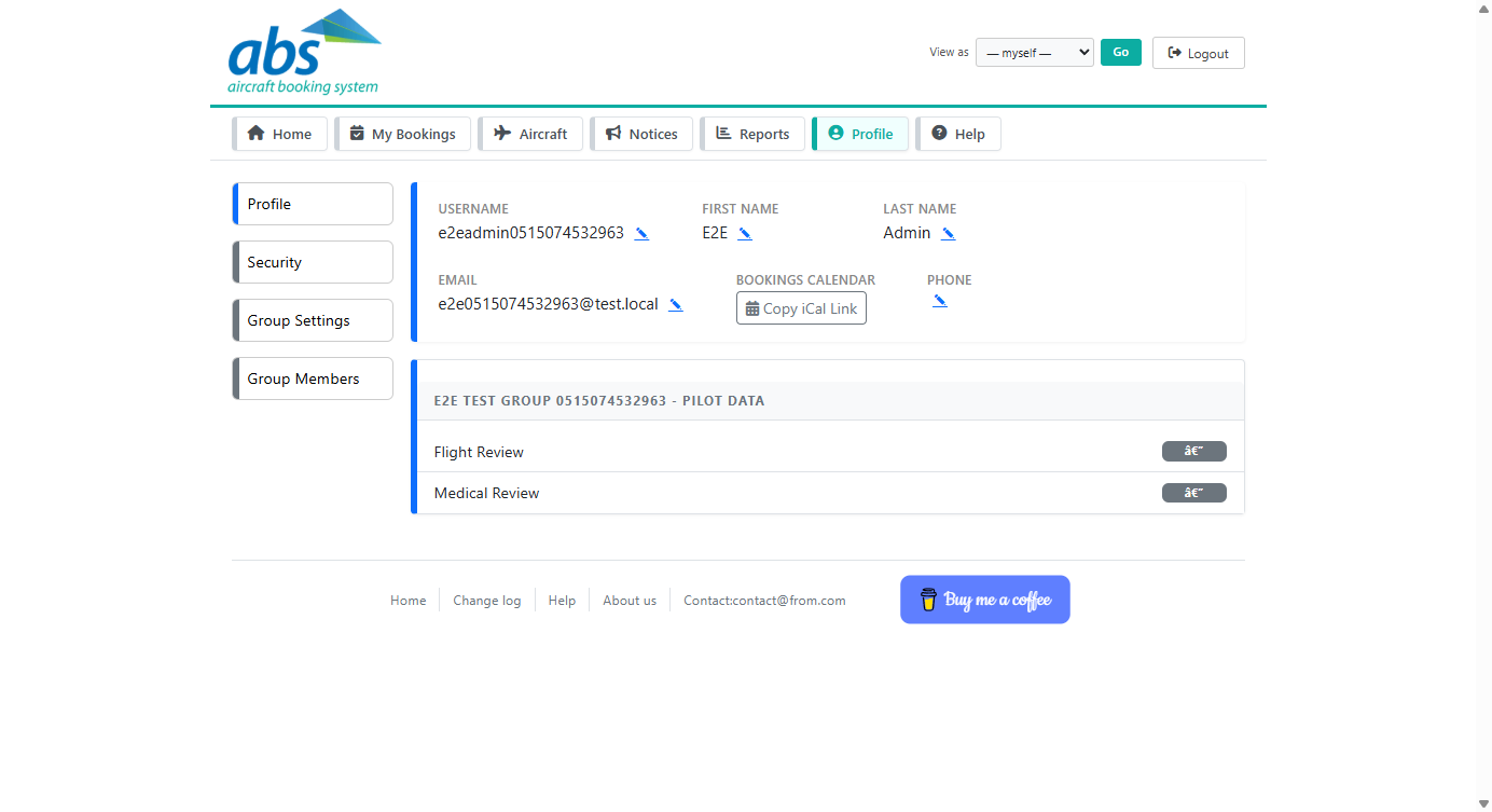 User profile